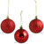 Sunnydaze Indoor Christmas Holiday Tree Shatterproof Bauble Ball Ornaments with Hooks - 2" - Red - 25pc
