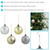 Sunnydaze Indoor Christmas Holiday Tree Shatterproof Merry Medley Ball Ornaments with Hooks - 2" - Gold and Silver - 24pc
