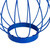 6.5" Blue Outdoor Hanging LED Solar Lantern with Handle