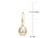 12-12.5mm Golden South Sea Pearl Drop Earrings in 10K Yellow Gold