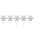 5ct Snowflake Christmas Pathway Marker Lawn Stakes - Clear Lights