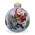 Santa and Reindeer with Gifts Glass Ball Christmas Ornament