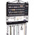 Wall Mount Jewelry Holder Hanging Earring Organizer and Necklace Rack Jewelry Storage Rack, Black