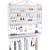 Wall Mount Jewelry Holder Hanging Earring Organizer and Necklace Rack Jewelry Storage Rack, White