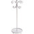  Necklace Holder Display Stand Jewelry Organizer Hanging Tall Metal Necklace Storage Rack, Ava White