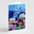 Dolphin under the sea Greeting Cards and Envelopes Pack of 8 A7 Size 5x7 inch Blank Note Cards