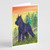 Black Schnauzer Greeting Cards and Envelopes Pack of 8 A7 Size 5x7 inch Blank Note Cards