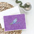 Dragonfly on Purple Greeting Cards and Envelopes Pack of 8 A7 Size 5x7 inch Blank Note Cards