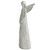 11" Gray and Silver Faux Wood Grain Angel Christmas Figure