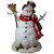 19" Snowman with Broom, Birds and Holly Christmas Tabletop Figurine