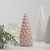 8.5" Soft Pink Ceramic Cone Table Top Christmas Tree