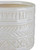 4.75” White Footed Textured Clay Planter - 34254741