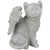 8" Gray Cat with Wings Memorial Statue