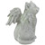 8" Gray Cat with Wings Memorial Statue