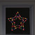 16" Multi-Color Lighted Star Christmas Window Silhouette Decoration