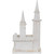 LED Lighted Frosted Church Christmas Decoration - 17.5" - Warm White