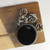 4" Shiny Black Shatterproof Christmas Ball Ornament (100mm)