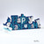 9.25" Blue and Silver Glitter 'Happy Hanukkah' Tabletop Decor