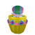 5.5ft Lighted and Animated Inflatable Easter Bunny Basket Outdoor Decoration