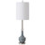 33" Mottled Blue Crystal Accent Indoor Table Lamp