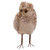 Standing Sequin Owl Christmas Figurine - 6" - Brown