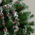 40" Green Frosted Pine Cones and Bells Artificial Christmas Spray