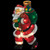 17.5" Lighted Santa Claus Christmas Window Silhouette