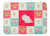 Caroline's Treasures CK5424RUG Pink and White Chinchilla Love Machine Washable Memory Foam Mat , 19 X 27", multicolor
