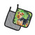 Caroline's Treasures BB9874PTHD Welsh Terrier St Patrick's Pair of Pot Holders , 7.5HX7.5W, multicolor