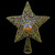 13" Lighted Gold Star with Rotating Projector Christmas Tree Topper - Multicolor LED lights