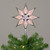 8" Lighted Gray 8 Point Star Christmas Tree Topper - Clear Lights