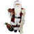 Traditional Standing Santa Claus Christmas Figure with Naughty or Nice List - 16"