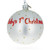 Snowman and Baby Deer First Christmas Glass Ball Christmas Ornament 4 Inches