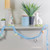25' Blue Spring Tinsel Garland with Easter Eggs - Unlit