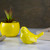 5.5” Pastel Yellow Tabletop Bird Figurine