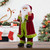 24" Red and Bright Green Standing Santa with Presents Christmas Figure