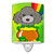 Caroline's Treasures BB2003CNL Silver Gray Poodle St. Patrick's Day Ceramic Night Light , 6x4x3", multicolor