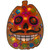 15" Lighted Sugar Skull Pumpkin Halloween Window Silhouette