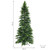 Sunnydaze Indoor Artificial Unlit Slim Christmas Tree with Metal Stand and Hinged Branches - 8' - Green