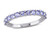 4/5 Carat (ctw) Tanzanite Band Ring in Sterling Silver - 68DLG1005587TZ-8