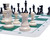 WE Games Complete Tournament Chess Set, Weighted Chess Pieces with Green Roll-up Chess Board and Travel Canvas Bag