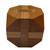 WE Games Solid Wood 3D Cube Puzzle with Slanted Corners