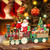24" Pre-Lit LED Lighted Santa Train Table Top Decor, Multi-color Lights