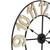 24" Metal Framed Battery Operated Round Wall Clock with Block Numbers