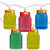 10-Count Multi-Color Mini Mason Jar Novelty String Light Set, 7.5ft White Wire