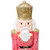 Sunnydaze Indoor/Outdoor Samuel the Sincere Nutcracker Soldier Pre-Lit Holiday Figurine for Tabletop, Fireplace Mantle, or Floor - 27.5"