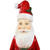 Sunnydaze Santa Holding Christmas Wreath Outdoor Decorative Holiday Statue, 46.5"