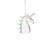 Unicorn Head Blown Glass Holiday Christmas Xmas Ornament