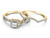 Infinity Princess Cut Diamond Engagement Ring & Wedding Band 2/3 Carat (ctw) in 14K Yellow Gold - 08GDG164766-8.5