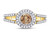 1.00 Carat (G-H Clarity I2-I3) Enhanced Champagne Diamond Engagement Ring in 10K Yellow Gold - 08GDG77679100-8